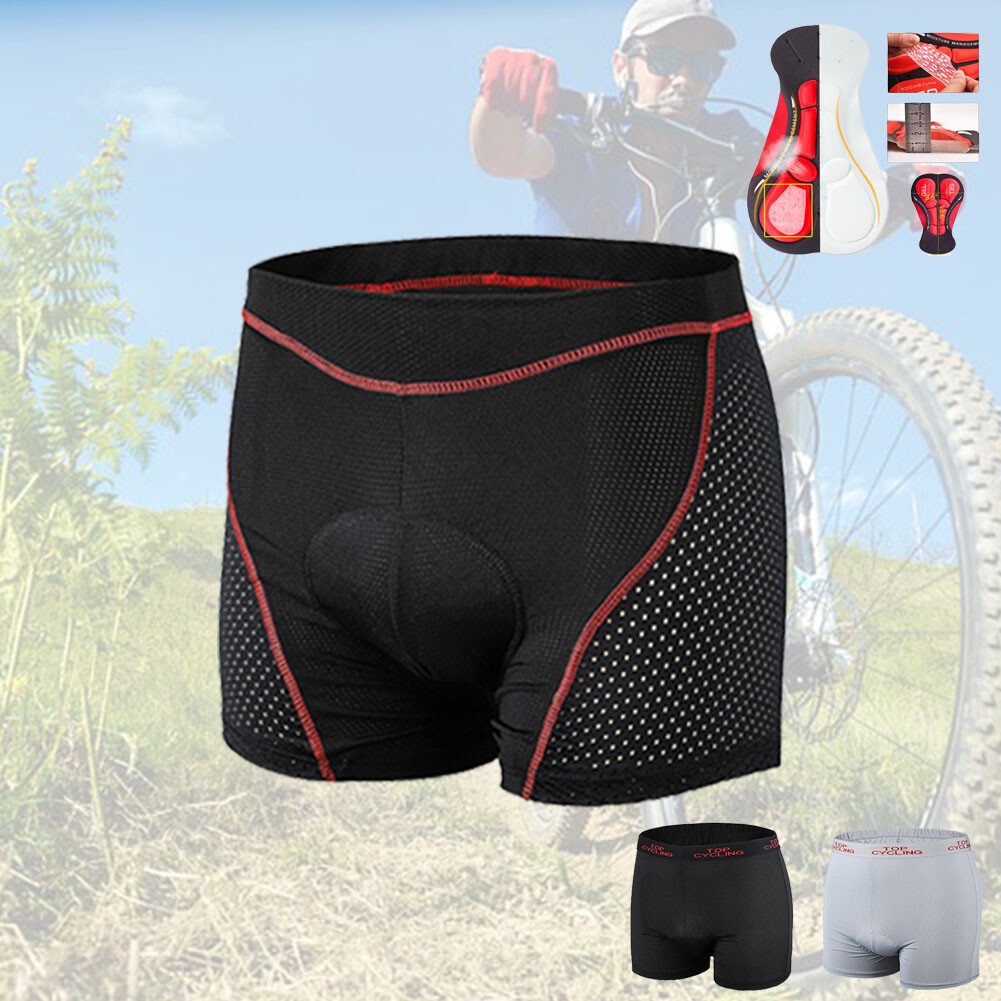 Bike Shorts Men'S 3D Padded Cycling Underwear MTB Liner Padded