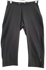 REI Oxt Capri Length Athletic Hiking Base Layer Casual Pants Black Womens Size S