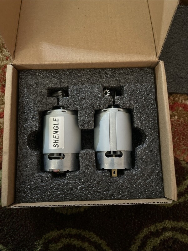SHENGLE 2 PCS 550 ELECTRIC MOTOR HIGH SPEED  GEARBOX