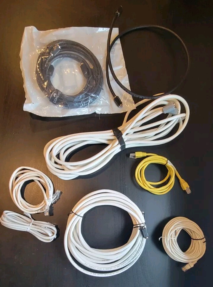 Bulk Coaxial Ethernet Cables Mixed Lengths Short to Long Feet-image