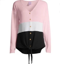 No Boundaries Womens/Juniors' Long Sleeve Triple Stack Knit Top XXL (19)