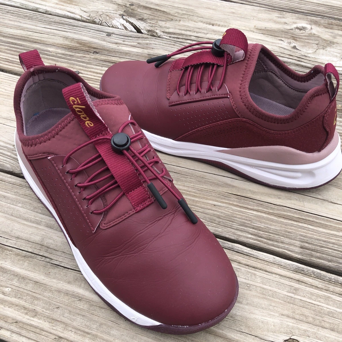Burgundy nursing shoes sale