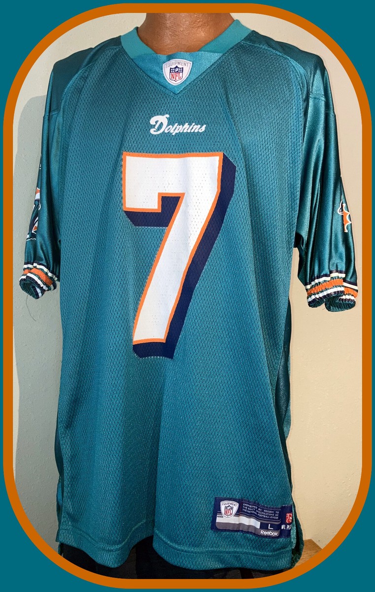 MIAMI DOLPHINS CHAD HENNE ADULT LARGE REEBOK ON FIELD REPLICA