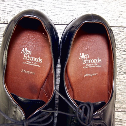 * NIB * $405 Allen Edmonds MEMPHIS 11 D Black * new Cedar Trees - Picture 5 of 13