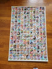 1984 Topps Football 132-card Uncut Sheet - Eric Dickerson, Roger Craig RC! #1