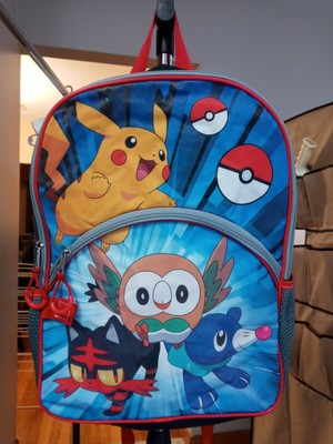 pikachu backpack and lunchbox
