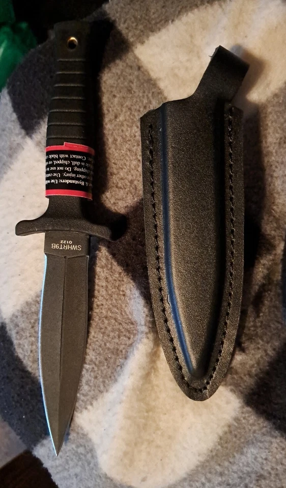 Smith & Wesson SWHRT9B 9 英寸高碳 S.S. 固定刀片刀4.7英寸双EDC — 第 2/4 张图片