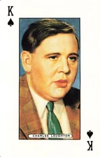 CHARLES LAUGHTON Star of the Silver Screen Hollywood Single Swap Playing Card