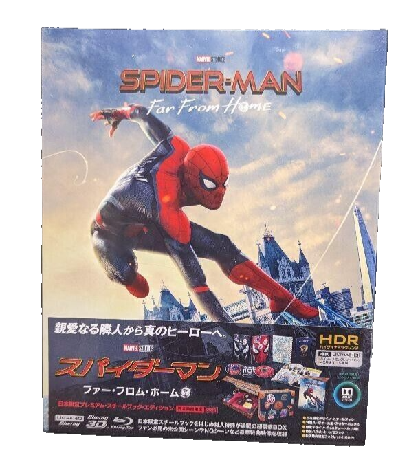 NEW】Spider-Man: Far From Home Japan Limited Steelbook 4K+3D NEW】Spider-Man: Far From Home Japan Limited Steelbook 4K+3D