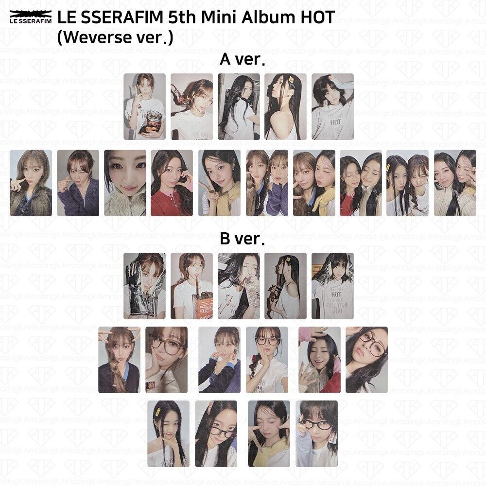 Le Sserafim 5th Mini Album HOT Weverse ver Official Le Sserafim 5th Mini Album HOT Weverse ver Official