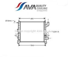 RTA2262 radiator, engine cooling (AVA)