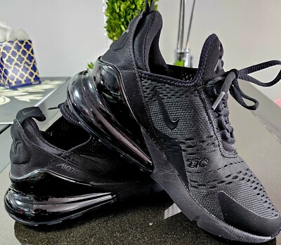Nike Air Max 270 Triple Black Women's Running Shoes