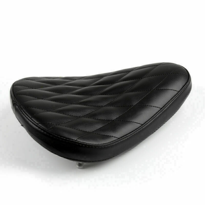 Motor Diamond Leather Solo Saddle Seat For Chopper Bobber