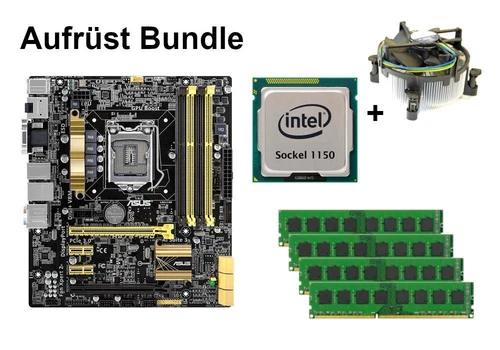 Bundle ASUS H87M-Pro + Intel Core i3 i5 i7 CPU + 4GB bis 32GB RAM wählbar