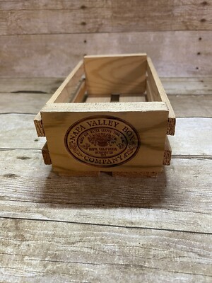 TDK Cassette Tape Box Storage Wood Napa Valley Wine Crate