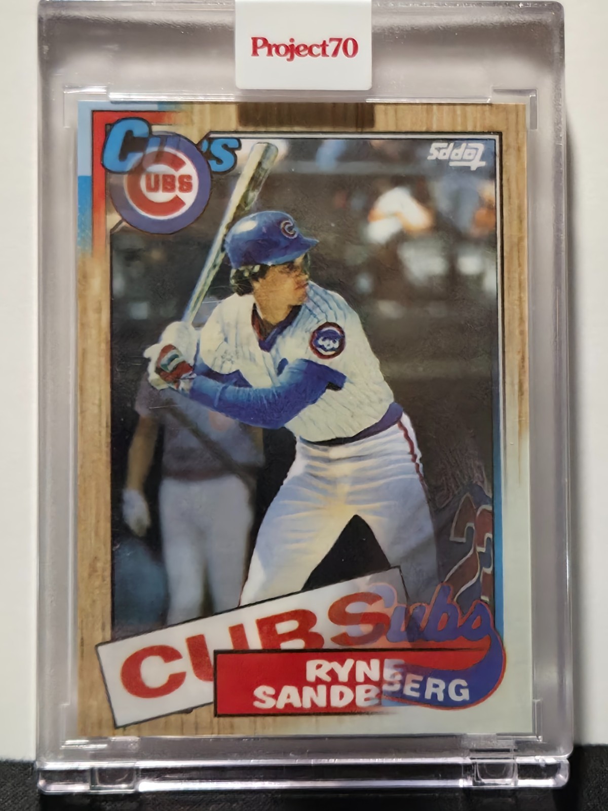 2021 Topps Project70 Encased Artist Card RYNE SANDBERG/BOBBY HUNDREDS #293 Cubs