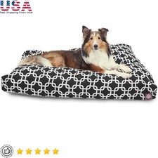 Rectangle Dog Bed Washable Non Slip Comfy Pet Bed Removable Cover Crate New
