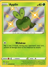 Applin SV012/SV122 Shiny Rare Shining Fates Shiny Vault Pokemon Baby shiny