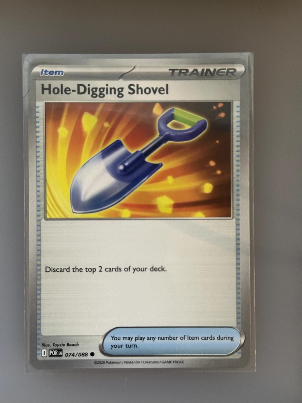 Hole-Digging Shovel 074/088 Common Perfect Order Pokemon NM/M