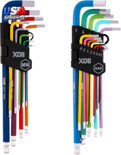 Upgraded Allen Wrenches Sets 22PCS (Metric & SAE) – Extra Long Arm Allen Key Se