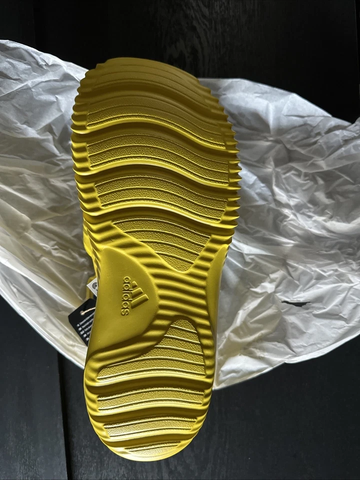 Adidas Alpharesponse 2.0 Amarillo/Azul Real Slide JI4109 Talla 9 Nuevo En Caja Foto 3 de 4