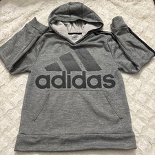 Adidas Hoodie Youth Size Medium 10/12 Great Condition Gray Black
