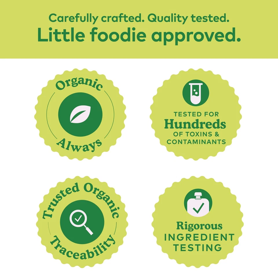 Pacote de Variedade Orgânica Ameixa, 6+ Meses - Ração Orgânica para Bebês Frutas e Vegetais - Imagem 4 de 4