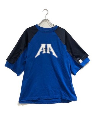 ADER Error Men s Blue Logo T-Shirt, Size M, Cotton Blend