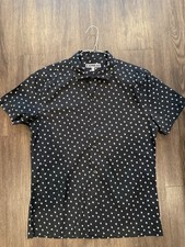 Men s Express Dress Shirt Size Medium Short Sleeve Button Up