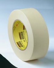3M High Performance Masking Tape 232, Tan, 36 mm x 55 m, 6.3 mil,