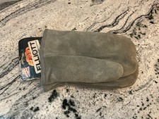 Vintage NOS Elliot Suede Leather Wool Mittens Gloves USA XL