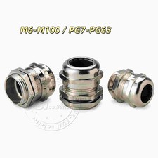 M6-M100 / PG7-PG63 IP68 Waterproof Nickel Plated Brass Cable Glands