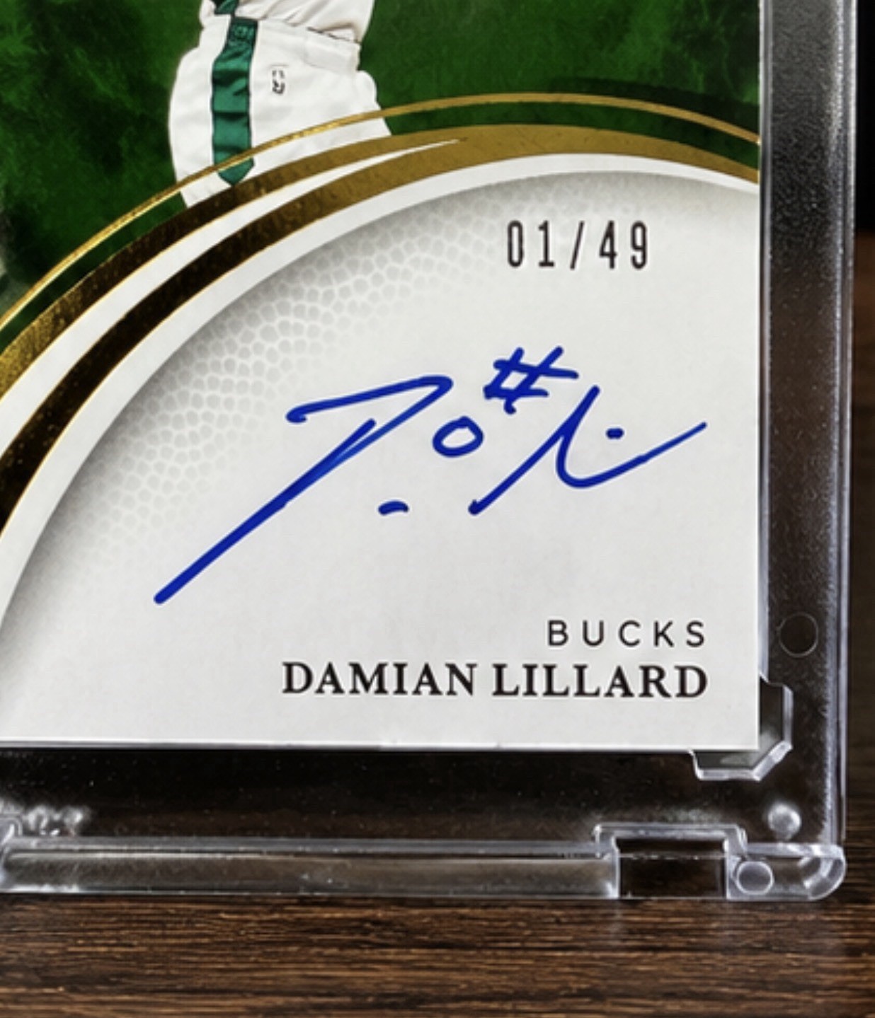 Panini 2024-25 Immaculate Collection Immaculate Ink Damian Lillard Auto 1/49 view 3