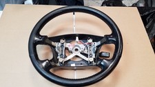 1998-2002 Toyota 4runner Leather Steering Wheel Black Oem Great Condition