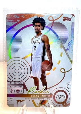 2025 Topps Match Attax White Foil Dylan Harper Rookie #122 RC Spurs (Sealed)