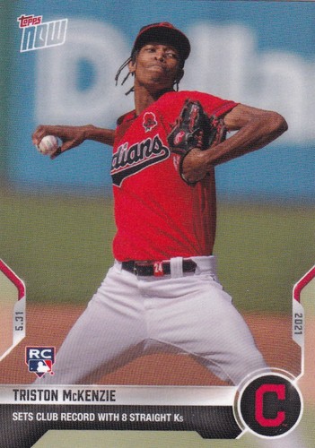 2021 Topps Now 291 Triston McKenzie