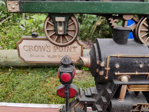 Placa de arte de pared de escena de ferrocarril de tren grande 1973 de colección Burwood Prod Company! - Imagen 6 de 24