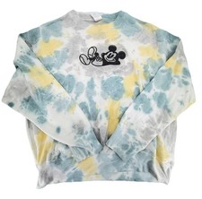 Walt Disney World Sweatshirt Crewneck Tie Dye Mickey Mouse Embroidered Size XL
