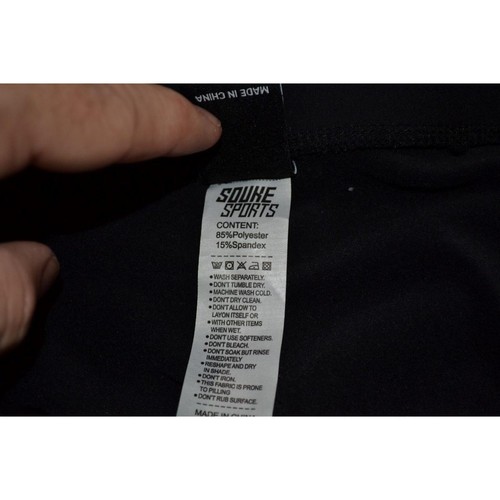 40994 Souke Sports Cycling Padded Triathlon Pants Reflective Black Size XL Men - Picture 6 of 9
