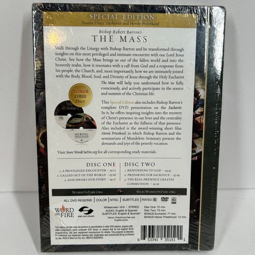 The Mass DVD Bishop Robert Barron Special Edition Word On Fire New Sealed - Picture 4 of 5