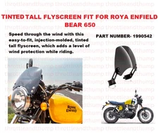 TINTED TALL FLYSCREEN FIT FOR ROYAL ENFIELD BEAR 650