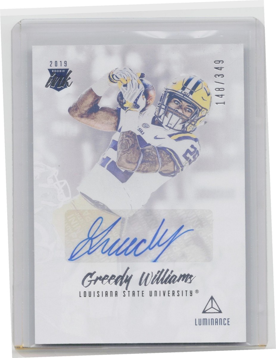 2019 Panini Luminance Greedy Williams AU SN349 #RI-GW Tigers