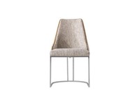 Eleganter Beigefarbener Holzstuhl Im Modernen Design
