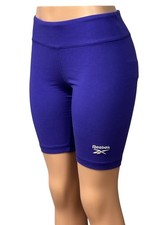 Reebok Women s Identity Fitted Logo Shorts, Bold Purple, Sz. M