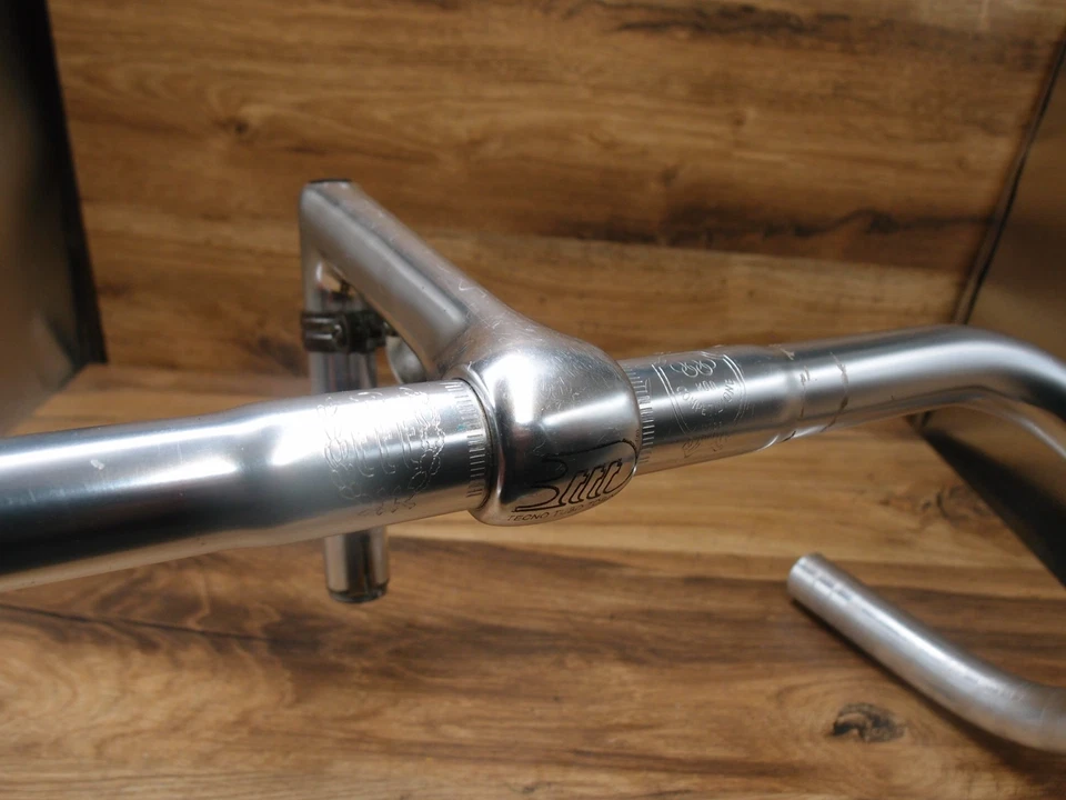 drop bar 3TTT Competizione + quill stem 3 TTT 22.2mm made in Italy for road bike - Image 2 of 4