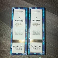 Sunday Riley 5 Stars Retinoid + Niacinamide Eye Serum 0.5 fl. oz. Lot Of 2 Nib