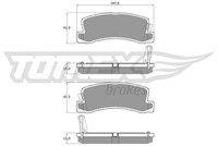 Tomex Brakes Bremsbelagsatz, Scheibenbremse TX 13-66 FüR Lexus Toyota