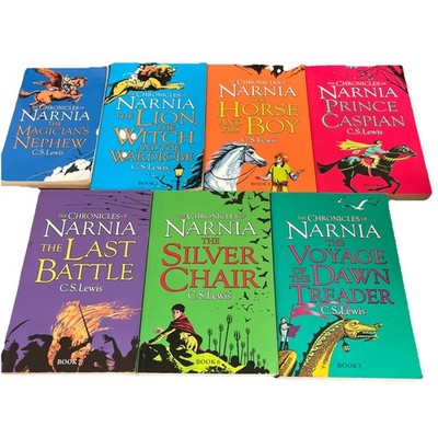 Chronicles Of Narnia 7 book set - c.s. lewis Complete Lion Witch Wardrobe Prince