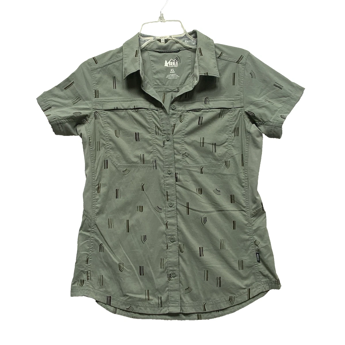 Chemise REI Coop Activewear Femme XL - Sarcelle - Légère Randonnée - Manches Courtes