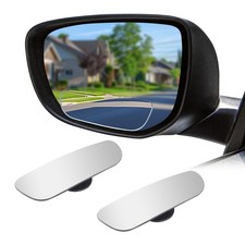 Uhanbut Rectangular Car Blind Spot Mirror Adjustable Rectangular White